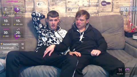 Max tall dark-haired guy with tattoos and Phil blond-haired online show from April 4, 1:57 am