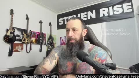 Snapshot of stevenrisenyc chatting on January 26, 11:08 pm StevenRiseNYC online show from January 26, 11:08 pm