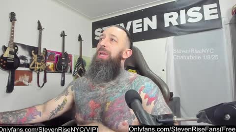 Snapshot of stevenrisenyc chatting on January 11, 12:01 am StevenRiseNYC online show from January 11, 12:01 am