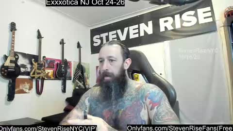 Snapshot of stevenrisenyc chatting on October 19, 1:54 am StevenRiseNYC online show from October 19, 1:54 am