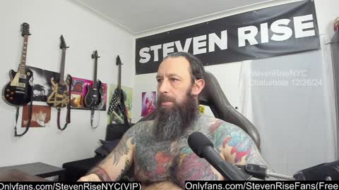 Snapshot of stevenrisenyc chatting on December 26, 12:49 pm StevenRiseNYC online show from December 26, 12:49 pm