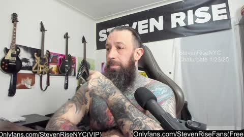 Snapshot of stevenrisenyc chatting on January 24, 1:56 am StevenRiseNYC online show from January 24, 1:56 am