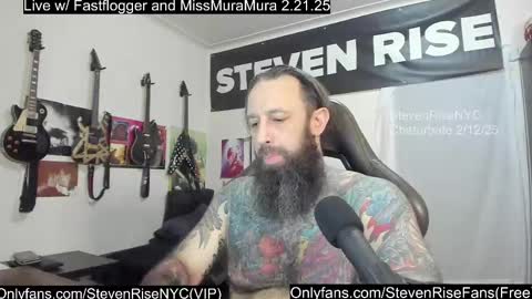 Snapshot of stevenrisenyc chatting on February 13, 1:40 am StevenRiseNYC online show from February 13, 1:40 am