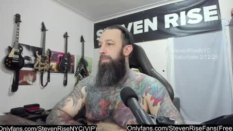Snapshot of stevenrisenyc chatting on February 12, 1:27 pm StevenRiseNYC online show from February 12, 1:27 pm