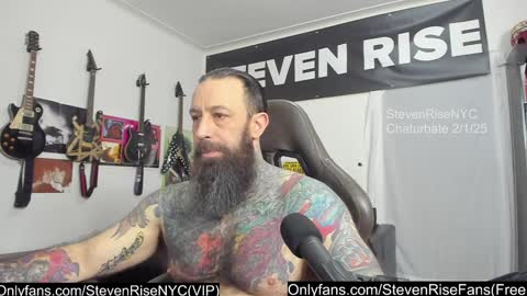 Snapshot of stevenrisenyc chatting on February 1, 2:13 pm StevenRiseNYC online show from February 1, 2:13 pm