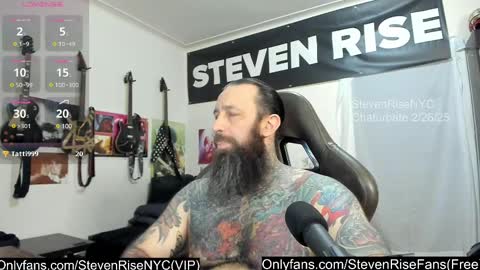Snapshot of stevenrisenyc chatting on February 26, 11:57 pm StevenRiseNYC online show from February 26, 11:57 pm