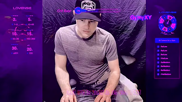 Snapshot of GymyXY chatting on February 27, 7:34 am GymyXY online show from February 27, 7:34 am