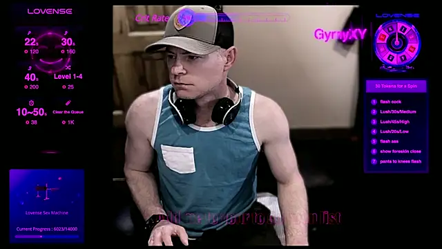 Snapshot of GymyXY chatting on March 19, 6:14 am GymyXY online show from March 19, 6:14 am