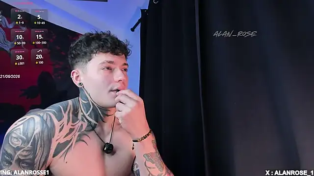 AlanRose01 online show from June 21, 2:22 pm