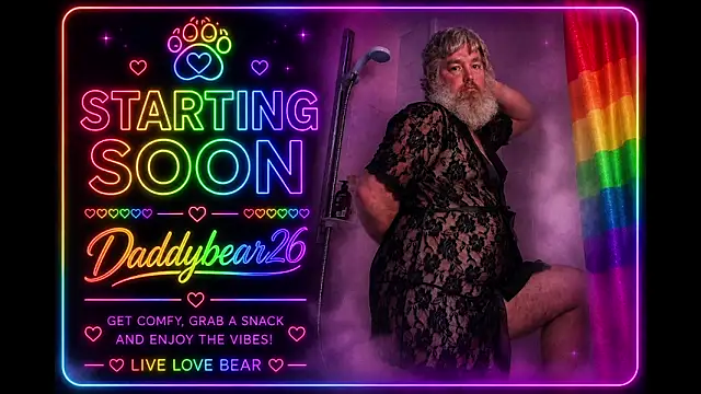 Daddybear26 online show from June 19, 3:50 pm