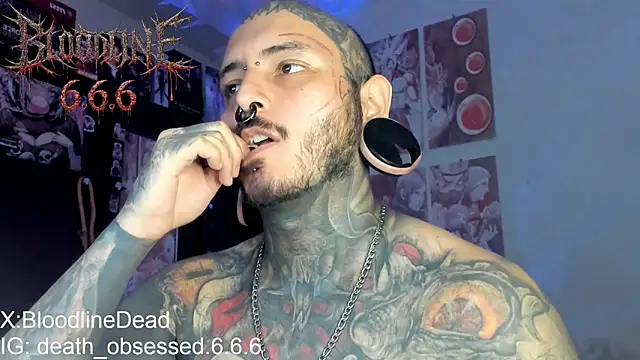 DEATHINK666XX online show from January 12, 7:18 pm